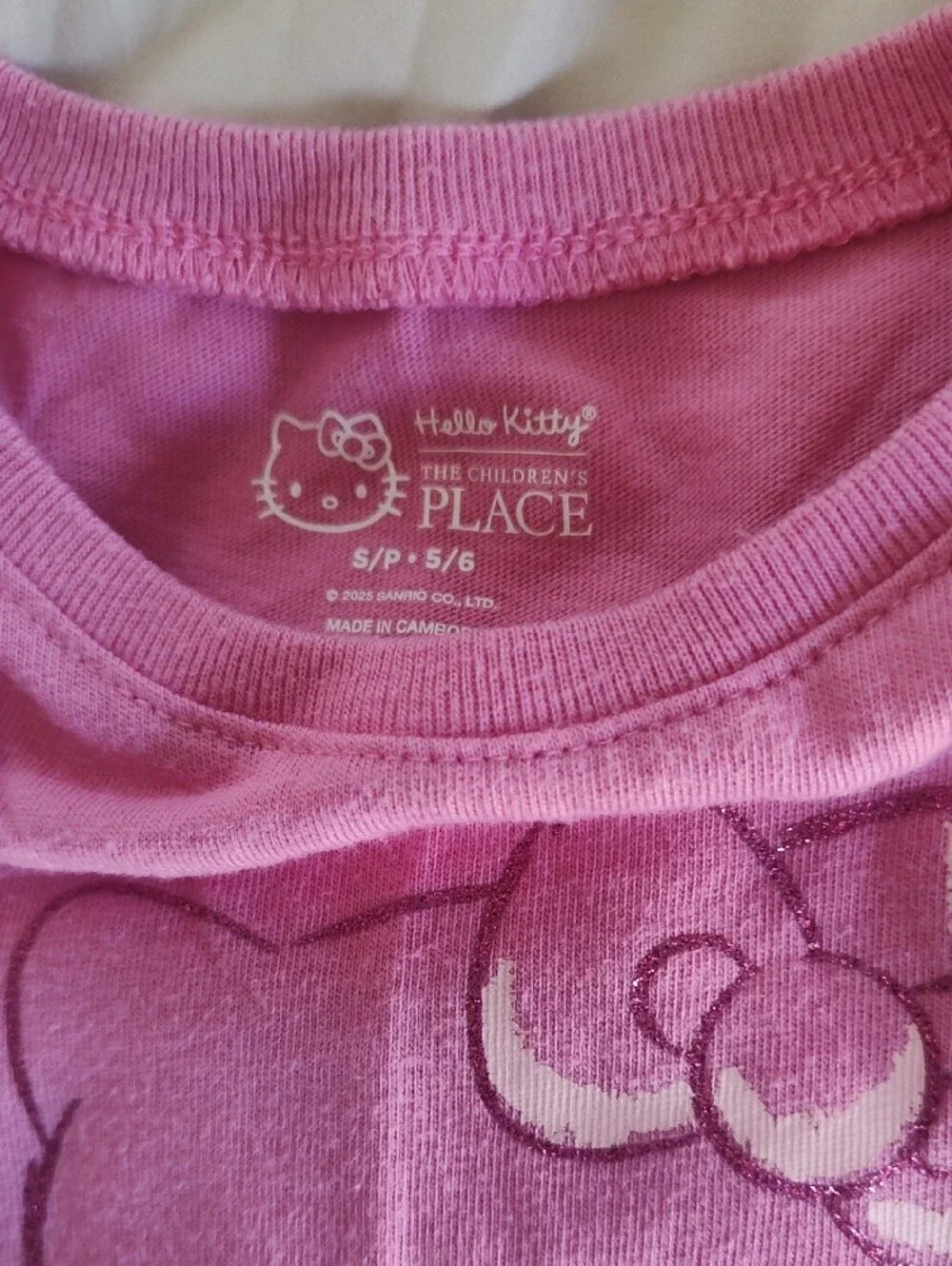 The Children's Place Pink Hello Kitty Long-Sleeve Tee